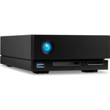 Lacie 1big Dock 16 Tb Harici Sabit Sürücü HDD Bağlantı Istasyonu - Thunderbolt 3 USB 3.1 USB 3.0 7200 Rpm Mac ve Pc Masaüstü Için Kurumsal Sınıf Sürücüler, Veri Yedekleme (STHS16000800) - Siyah