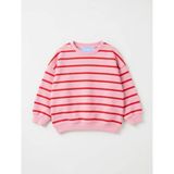 La'ciel Paris Pembe Çizgili Kız Çocuk Sweatshirt - 5 - 6 Yaş