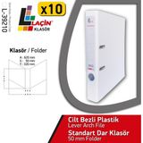 Laçin Dar Büro Klasörü Beyaz (1 Koli 10 Adet)