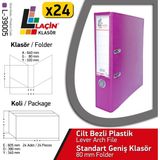 Laçin Geniş Büro Klasörü Mor (1 Koli 24 Adet )