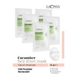 Lacinia Cucumber Salatalık Yüz Maskesi, 5x15 gr, Kağıt Yüz Maskesi
