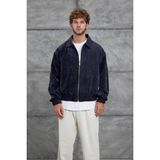 Lacivert 251 Kadife Kumaş Oversize Ceket
