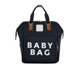 Lacivert Baby Bag Baskılı Cepli Anne Bebek Bakım Sırt Çantası M000005163