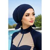 Lacivert Bağcıklı Deniz - Havuz Bonesi