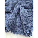 Lacivert Çift Taraflı Welsoft Peluş Kumaş – Kalın Yumuşak | 180 cm En