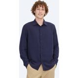 Lacivert Çizgili Regular Fit Dokuma Casual Gömlek - 2XL