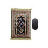 Lacivert Dekoratif Küçük Halı Mousepad