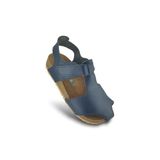 Lacivert Deri Ve Ortopedik Bebek Sandalet Rr-B-0013