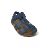 Lacivert Deri Ve Ortopedik Bebek Sandalet Rr-B-0035
