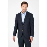 Lacivert Düz Gabardin Mono Yaka 2 Düğme 6 Drop Comfort Fit Basic Ceket 1002250006