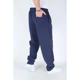 Lacivert Erkek Yazlık Keten Pantolon - Geniş Beden Seçeneği - 2XL