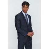 Lacivert Gabardin Mono Yaka 4 Drop Comfort Fit Rahat Kesim Basic Takım Elbise 1001245009