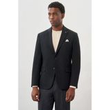Lacivert Gabardin Mono Yaka Tam Astar Esnek 6 Drop Slim Fit Casual Ceket 1002245162