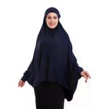Lacivert Hazir Pratik Sultanbas Tesettur Kollu Penye Sufle Esarp Hijab