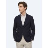 Lacivert Kareli Modern Fit Pamuk Karışımlı Örme Ceket