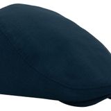 Lacivert Kasket Pamuklu London Flat Cap Şapka