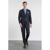 Lacivert Kırlangıç Yaka 6 Drop Slim Fit Tam Astar Esnek Takım Elbise 1001260153