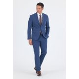 Lacivert Kırlangıç Yaka Kelebek Astar 6 Drop Slim Fit Beli Lastikli Takım Elbise 1001250176