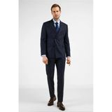 Lacivert Kırlangıç Yaka Kruvaze 6 Drop Slim Fit Tam Astar Esnek Takım Elbise 1001255172