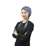 Lacivert Love Desenli Tesettür Doktor Hemşire Hastane Aşçı Cerrahi Bone