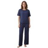 Lacivert Mat Saten Konfor Serisi Pijama Takımı 34 Beden