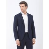 Lacivert Modern Fit Yün Karışımlı Takım Elbise