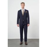 Lacivert Mono Yaka 6 Drop Comfort Fit Tam Astar Esnek Takım Elbise 1001245310