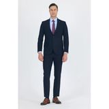 Lacivert Mono Yaka 6 Drop Comfort Fit Tam Astar Esnek Takım Elbise 1001250010