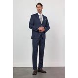 Lacivert Mono Yaka 6 Drop Comfort Fit Tam Astar Esnek Takım Elbise 1001260167