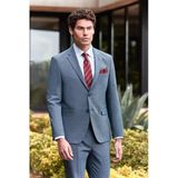 Lacivert Mono Yaka 6 Drop Slim Fit Tam Astar Esnek Takım Elbise 1001240174