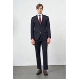 Lacivert Mono Yaka 6 Drop Slim Fit Tam Astar Esnek Takım Elbise 1001245175