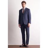 Lacivert Mono Yaka Esnek Bel 4 Drop Comfort Fit Tam Astar Takım Elbise 1001255169