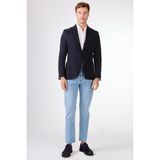 Lacivert Mono Yaka Slim Fit Erkek Ceket - 48