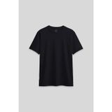 Lacivert O Yaka Standart Fit Basic Kadın T-Shirt - 97311
