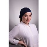Lacivert Pratik Hazır Geçmeli İç Bone Viskon Kumaş Dikişsiz Boru Bone 3006_02
