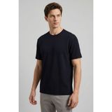 Lacivert Rahat Form Esnek Nefes Alabilir Erkek T-Shirt - 88495