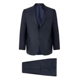 Lacivert Regular Sivri Yaka 6 Drop Takım Elbise