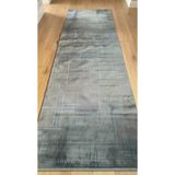 Lacivert Renk Lotus Bambu Model Altı Kaymaz Makine Dokuma Halı 80 X 150
