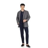 Lacivert Robdöşambır Ve Penye Uzunkollu Pijama Damat Çeyiz Seti 5610