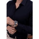 Lacivert Saten Slimfit Hediye Kutulu Erkek Gömlek S