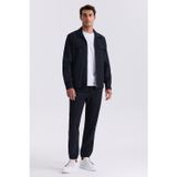 Lacivert Slim Fit Berberi Yaka Spor Takım Elbise