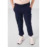Lacivert Standart Fit Dokuma Hafif Esnek Chino Erkek Çocuk Pantolon - 11271 - 10 - 11 Yaş