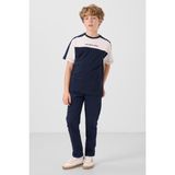 Lacivert Standart Fit Dokuma Hafif Esnek Chino Erkek Çocuk Pantolon - 11272 - 13 - 14 Yaş