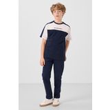 Lacivert Standart Fit Dokuma Hafif Esnek Chino Erkek Çocuk Pantolon - 11272
