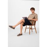 Lacivert Standart Fit Dokuma Hafif Esnek Chino Erkek Şort - 81291