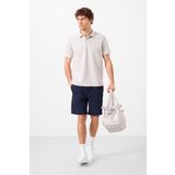 Lacivert Standart Fit Dokuma Hafif Esnek Chino Erkek Şort - 81292