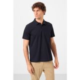 Lacivert Standart Kalıp Basic Polo Yaka Erkek T-Shirt - 87748