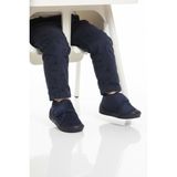 Lacivert Süet Cırtlı Bebek Panduf Ba&Ba 058989 B