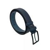 Lacivert Suni Deri 3.5 Cm. Genişlik Düz Renk Dikişli Model Klasik Erkek Kemer // 8047
