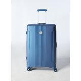 Lacivert Unisex 45x73x30 cm Çekçekli Sert Valiz 04PC7060-01-L